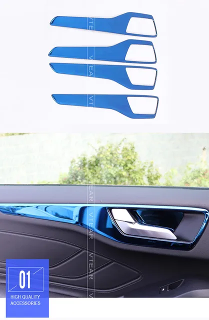Vtear For Ford Focus MK4 ST LINE interior accessories car door inner handle  bowl cover chrome trim decoration parts styling 2019 - AliExpress