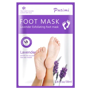 

10pcs=5pair Lavender Exfoliating Foot Mask for Legs Remove Dead Skin Cuticles Pedicure Socks Feet Care Moisturizing Mask