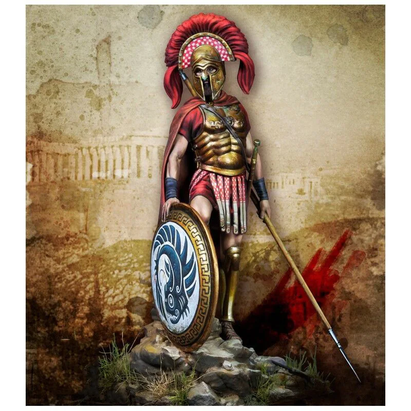 Figurine De Guerrier Grec Avec Base En Resine Figurine Miniature Gk Non Assemblee Non Peinte 75mm 1 24 Aliexpress