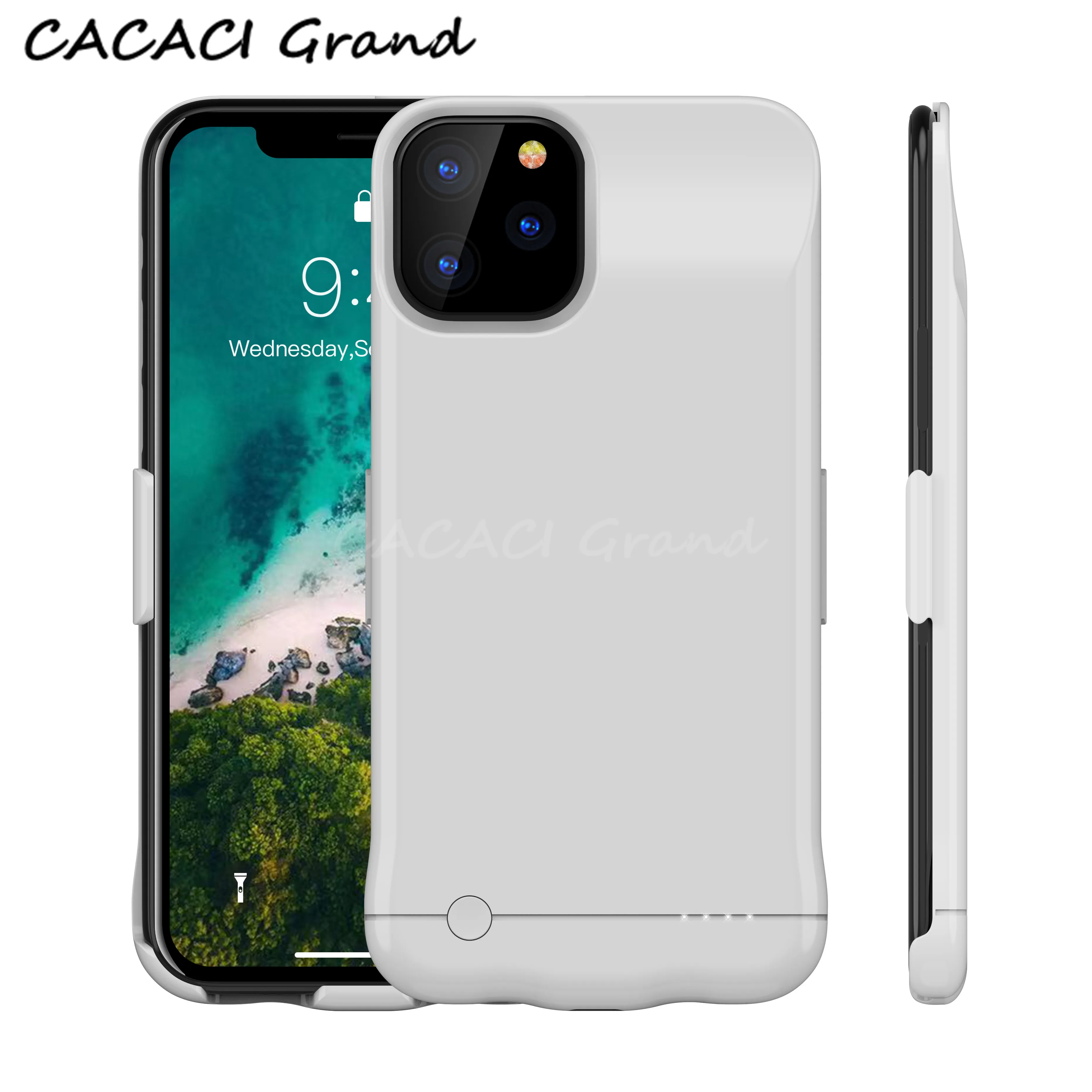 

Ultra Thin Portable Battery Charger Case For iPhone 11 Pro Max Battery Case Power Bank Charging Cover For iPhone 11 Charger Slim External Back Pack
