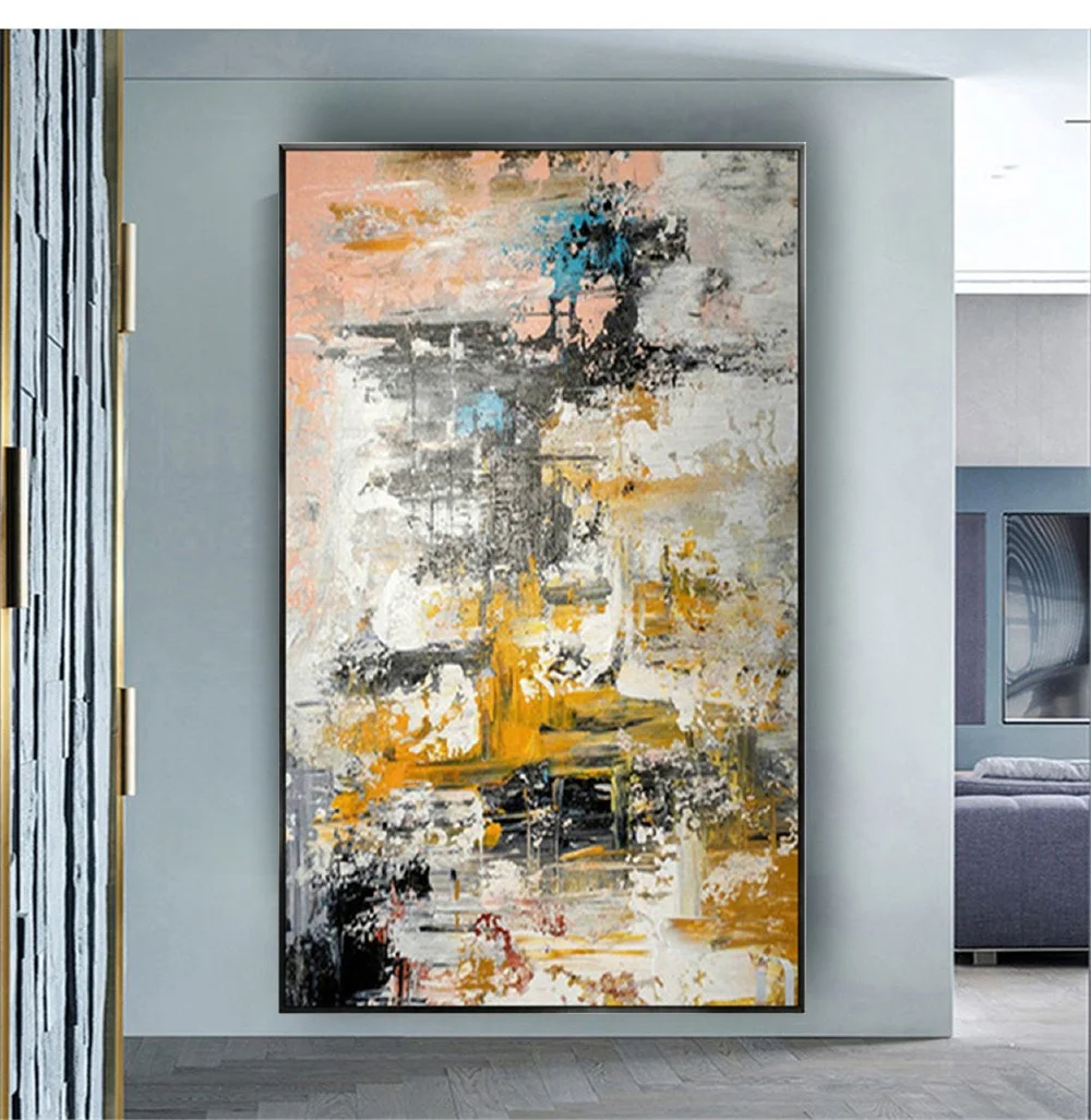 Modern Textured Canvas Oil Painting  Textured Acrylic Painting Canvas -  Painting Art - Aliexpress
