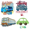 Iron on Patches for Clothing Cute Car Train Patches DIY T-shirt Applique Heat Transfer Vinyl Letter Fashion Sticker Decoration G ► Photo 1/6