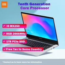 Xiaomi RedmiBook ноутбук 14,0 дюймов Enhanced i5-10210U MX250 8 Гб DDR4 1 ТБ/512 ГБ SSD Windows 10 студент Портативный Тетрадь