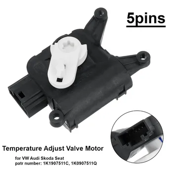 

1K1907511C 1KD907511C Temperature Adjust Valve Servo Motor 5 Pin For VW EOS Golf GTI Jetta MK5 MK6 Touran For Audi A3 Q3 TT AC