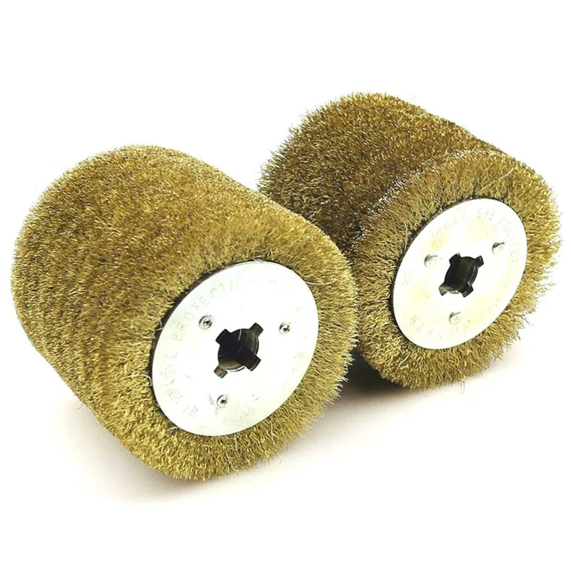  WSFS Hot Wire Brush Wheel Wood Open Paint Polishing Deburring Wheel for Electric Striping Machine