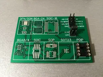

24 25 flash eeprom programmer adapter DIP, SOIC, BGA, DFN, QFN, SOT, SOP 3.3/1.8