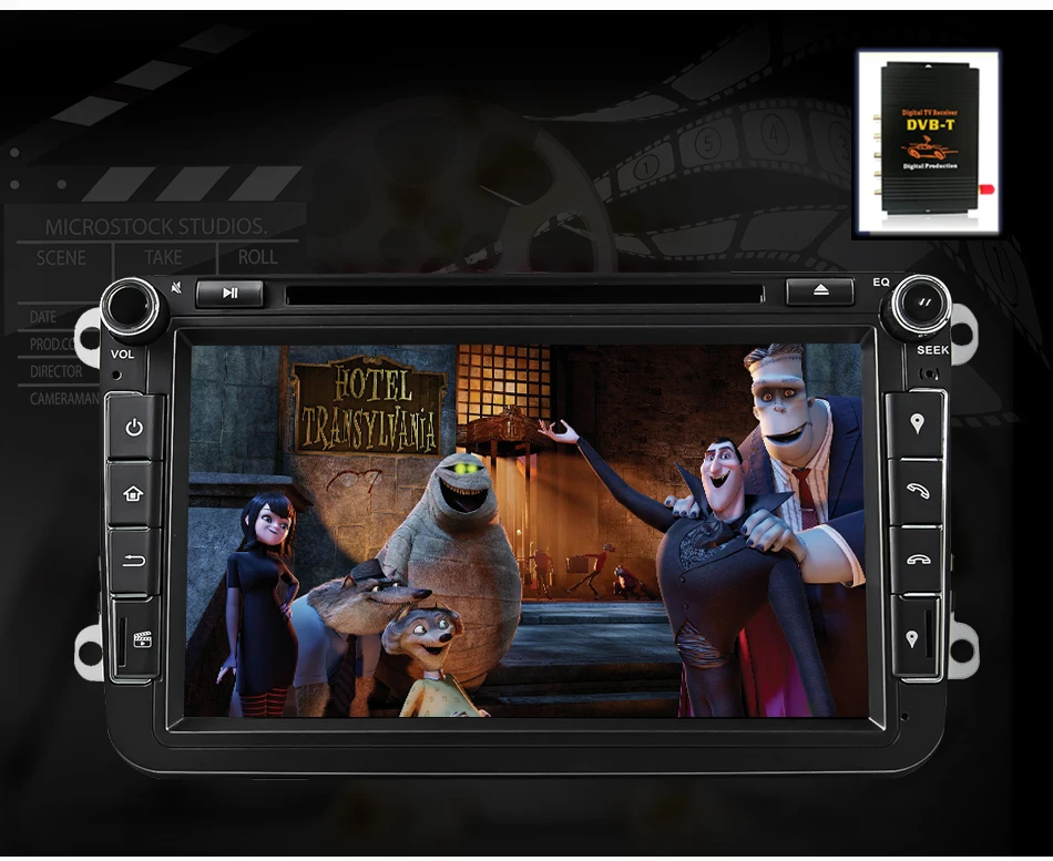 Sale Eunavi 2 din Octa core 4G 64G Android 9 Car DVD GPS for VW Passat CC Polo GOLF 5 6 Touran EOS T5 Sharan Jetta Tiguan Radio dsp 42