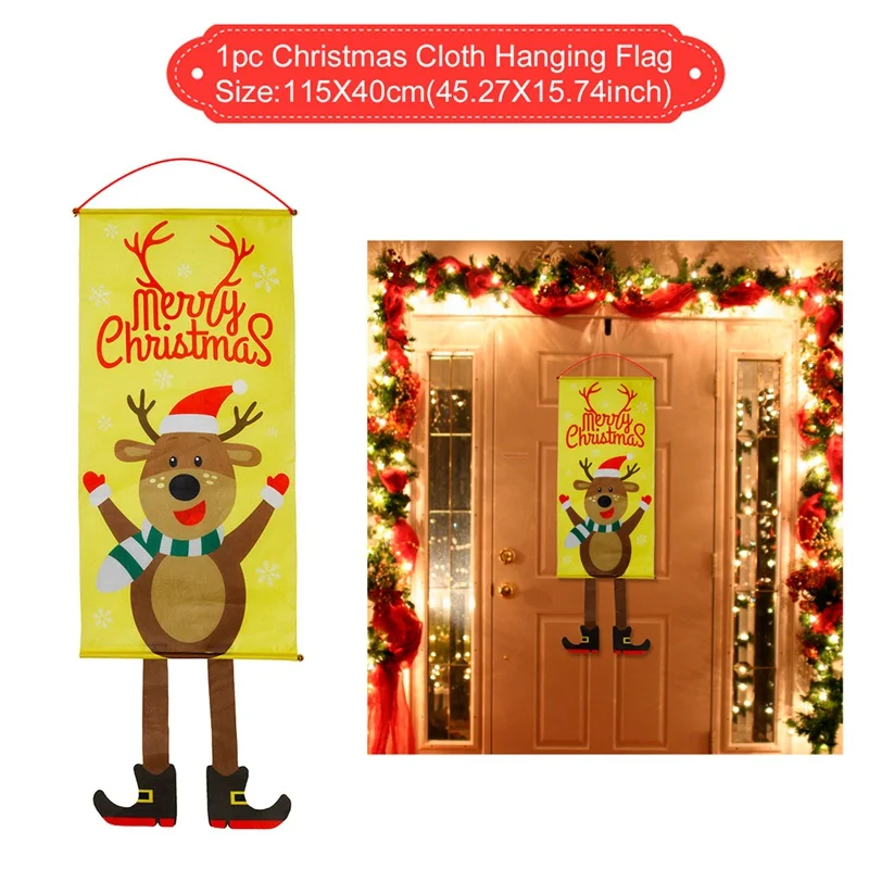 FENGRISE, Рождественская гирлянда для крыльца, рождественское наружное украшение для дома, подвесная подвеска, Рождественское украшение, Navidad Xmas - Цвет: 84-5
