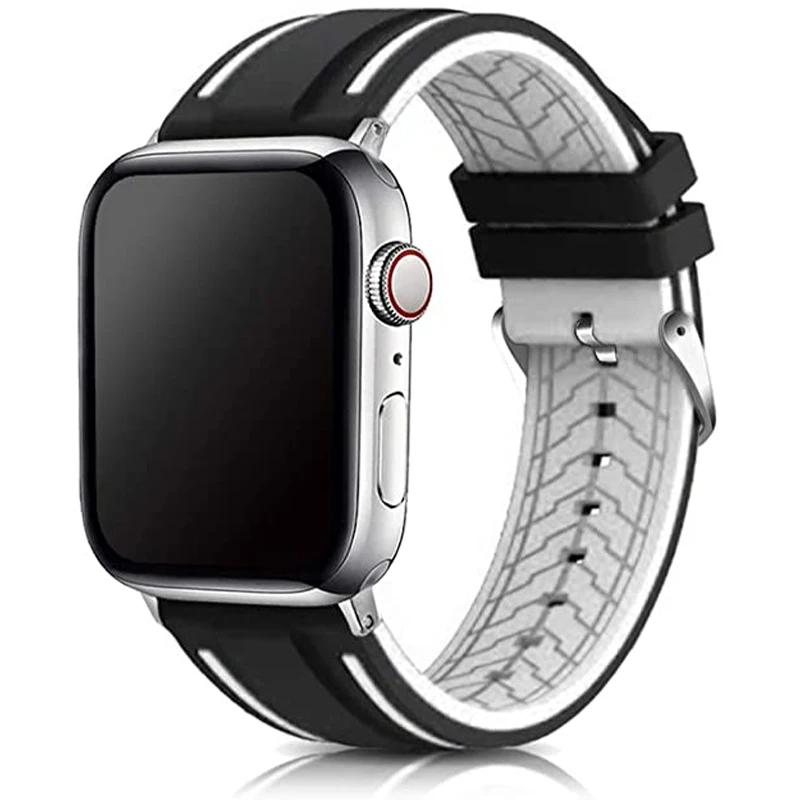 For Apple Watch 44/40/38/42mm Cartier Bracelet Bands IWatch Series Band 6  SE 5 4 3 Sports Belt Accessories Soft Silicone Strap|Smart Accessories| -  AliExpress