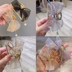 Novo oco para fora borboleta borla pinos de cabelo para as mulheres menina do vintage metal cor dourada clipe jóias acessórios ferramentas estilo