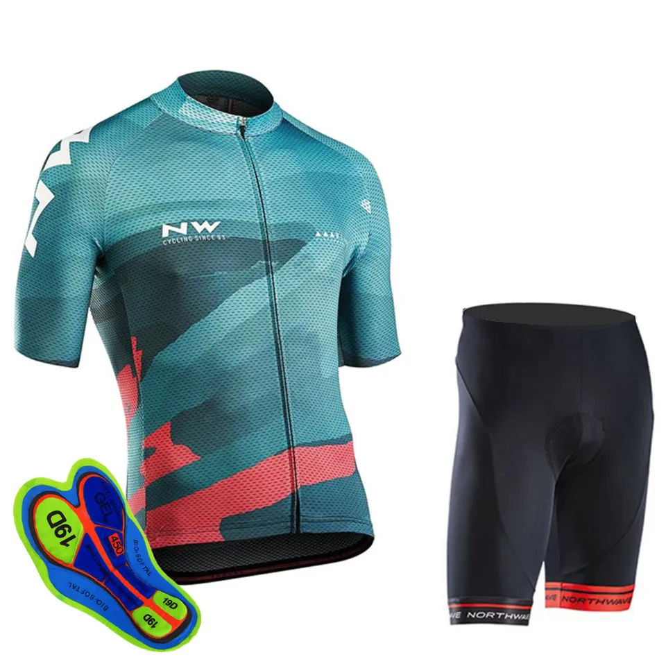No.6 Новинка, NW велосипедная майка, короткая Джерси, Ropa De Ciclismo, комплект одежды для велоспорта, одежда для велоспорта, гелевая Подушка 19d, дышащая - Цвет: No.6