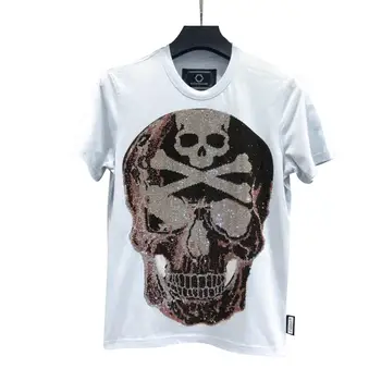 

PP kull original bags 2020 summer color diamond cool fit short sleeve round neck white men's T-shirt luxury counter quality