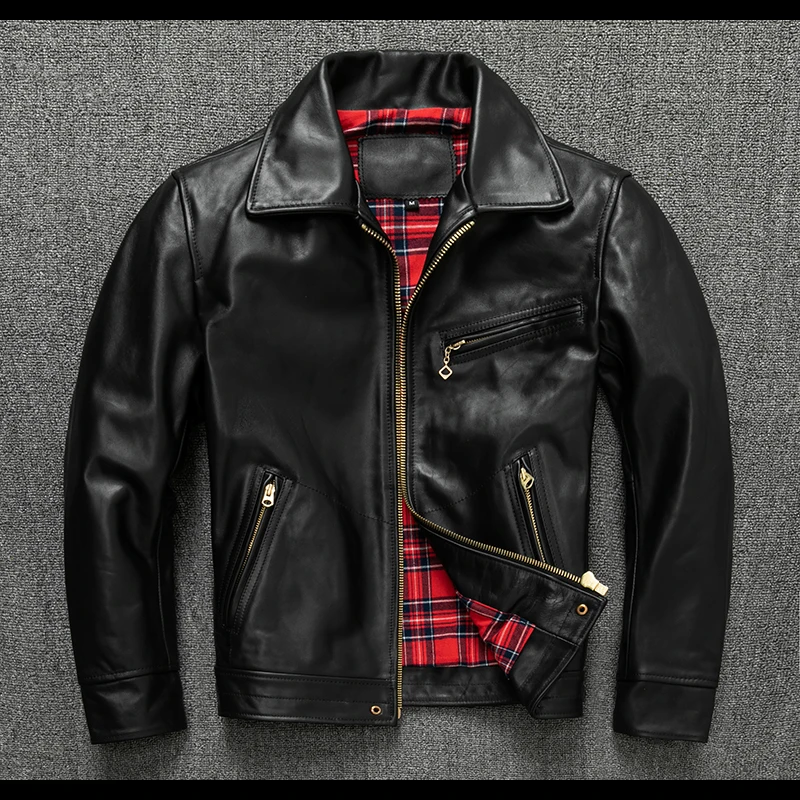 Horsehide Leather Jacket Men Real Leather Jacket Sale Genuine