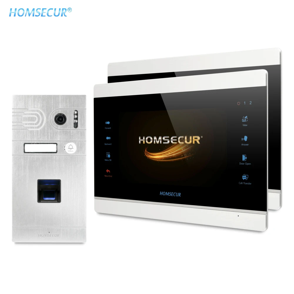 HOMSECUR 7\ Wired Video Door Entry Phone Call System with Silver Camera 110001101 BC061HD-S+BM704HD-S HOMSECUR 7\ Wired Video Door Entry Phone Call System with Silver Camera 110001101 BC061HD-S+BM704HD-S