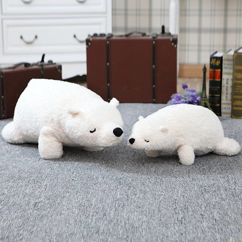 Japan Three White Bear Pillow Soft Polar Bear Stuffed Toy Polar Bear Meng Cute Doll