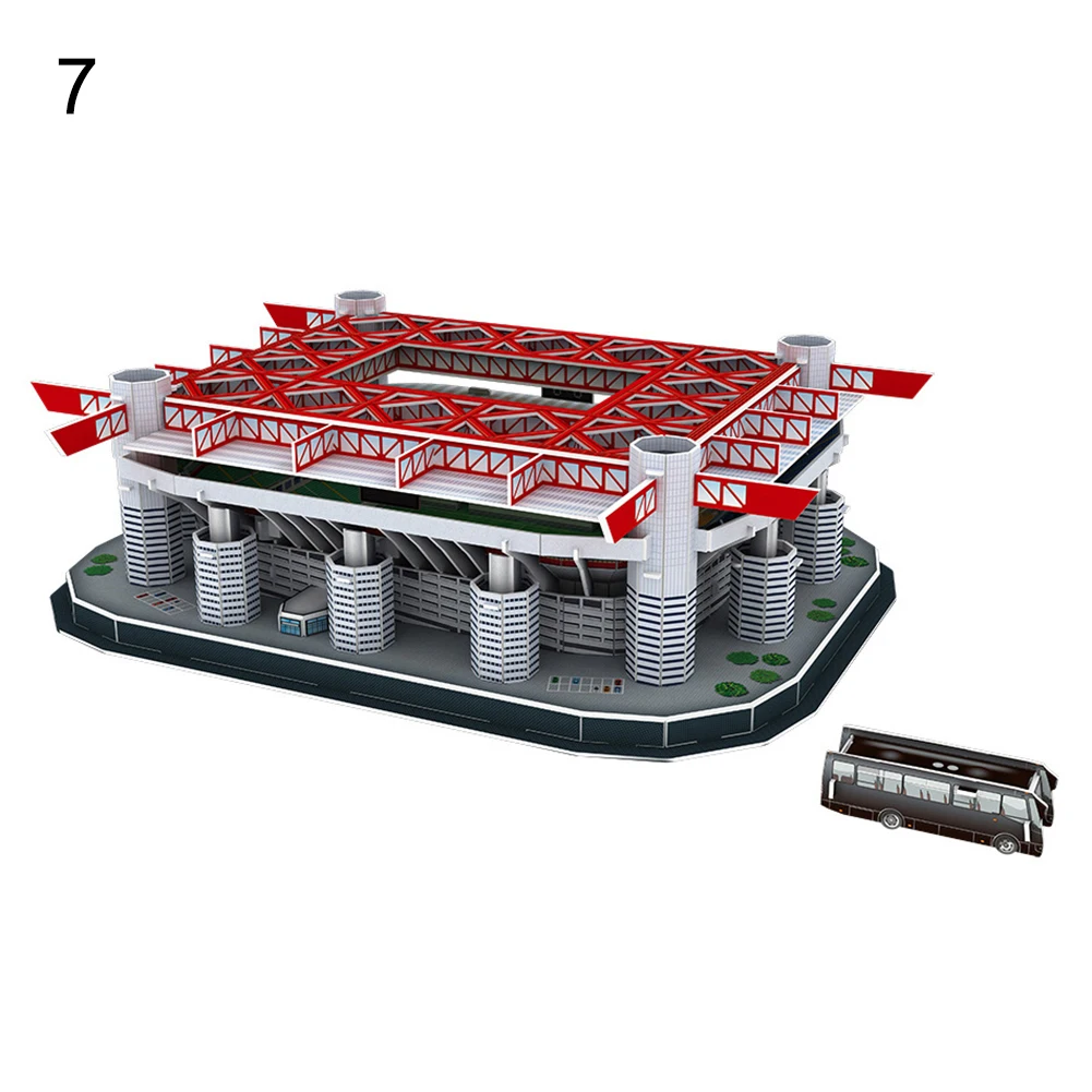 Детская забавная модель футбольного стадиона 3D головоломка игра DIY игрушка Детские развивающие игрушки для детей подарок