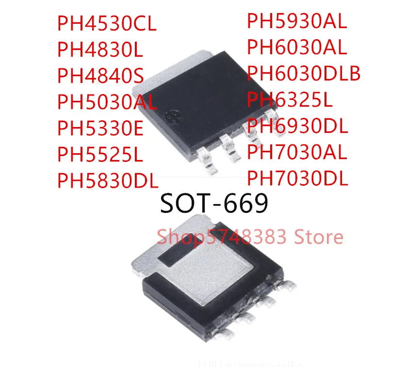 10 шт. PH4530CL PH4830L PH4840S PH5030AL PH5330E PH5525L PH5830DL PH5930AL PH6030AL PH6030DLB PH6325L PH6930DL PH7030AL PH7030DL |