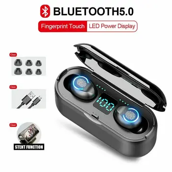 

Mini TWS Bluetooth 5.0 Earphones Wireless Headphones 9D Hifi Stereo Sports Wireless Earphone Headset With Microphone