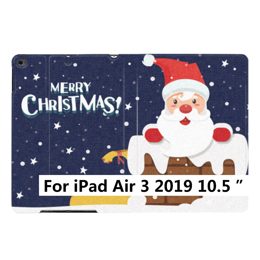 For iPad Air 3 2019 Merry christmas подарок Санта Клаус дымоход планшет смарт-чехол для iPad Air 2 3 9," 5 6 7го поколения 10,5" PRO Mini 45 - Цвет: For iPad Air 3 2019