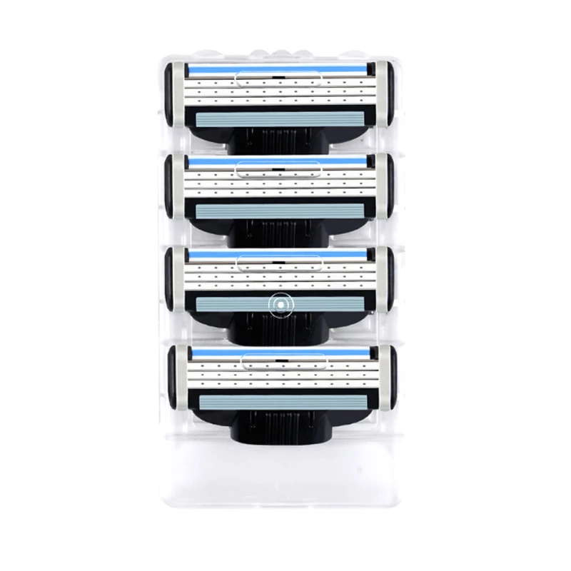

4/pcs Suitable for Gillette mach3, Three-layer Razor Blade, Safety Blade, Men's Razor Blade
