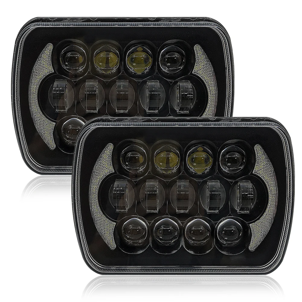 

new 5x7 inch 7'' Square headlight 105W Hi/Lo Beam for 1986-1995 for Jeep Wrangler YJ and 1984-2001 Jeep Cherokee XJ