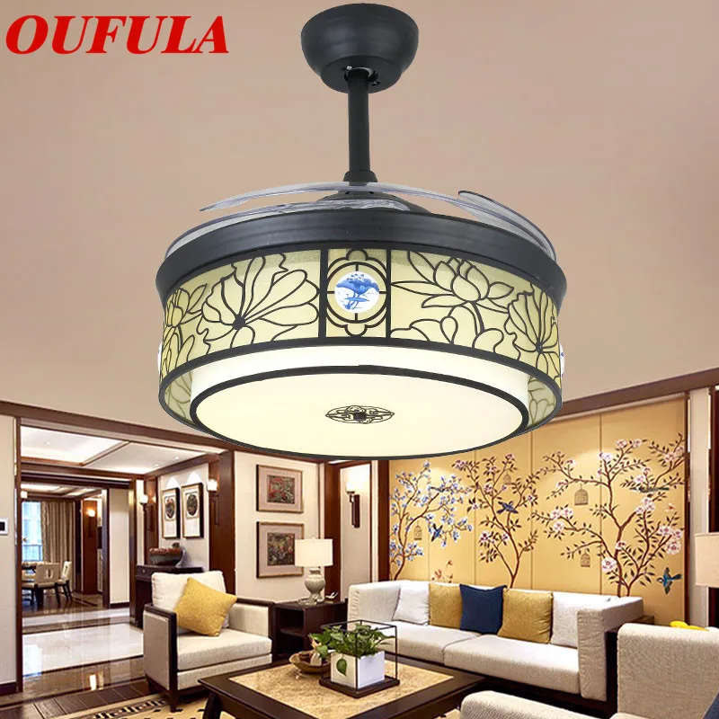 

Modern Ceiling Fan Lights Lamps Contemporary Ventilator Remote Control Fan Lighting Dining room Bedroom Restaurant Fashional