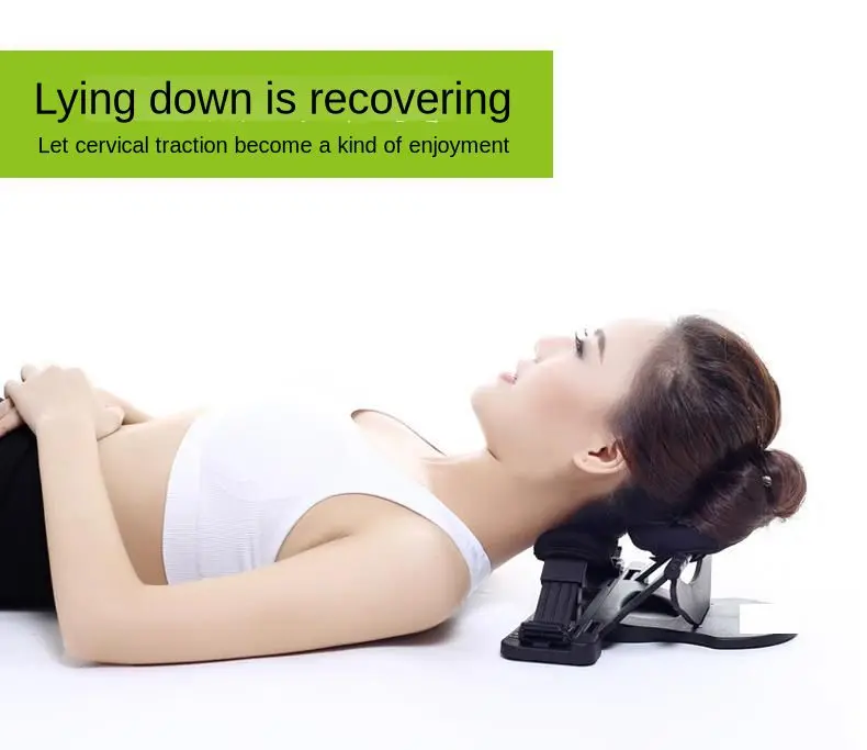 Elástica do Pescoço da Correção do Pescoço do Cuidado da Fixação Cervical da Tração Cervical para a Altura Ajustável do Pescoço Massagem Cervical 7 Instrumento Da Massagem Da garganta