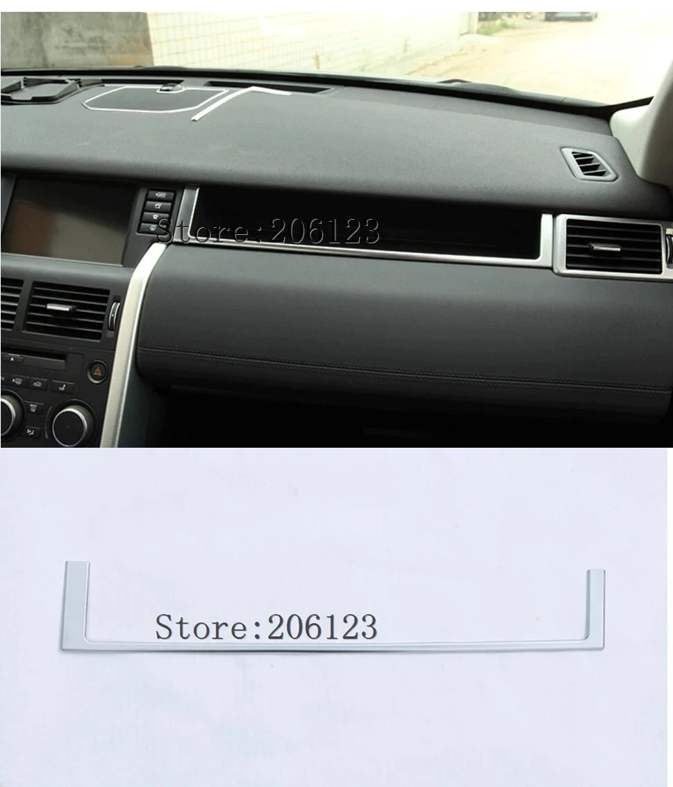

1 Piece For Land Rover Discovery Sport 2015 2016 2017 2018 ABS Chrome Console Control U Decoration Frame Interior Trim