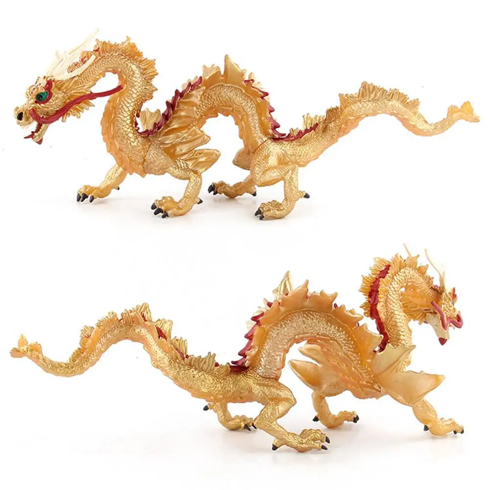 Моделирование Китайский дракон фигурки ПВХ реалистичные фигурки развивающие игрушки коллекция подарков на день рождения для детей от 3 до 9 лет
