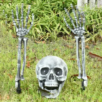 

Halloween Decoration Skull Skeleton Horror Tombstone Halloween Home Garden Decor Graveyard Haloween Trick Props Frighten Kids