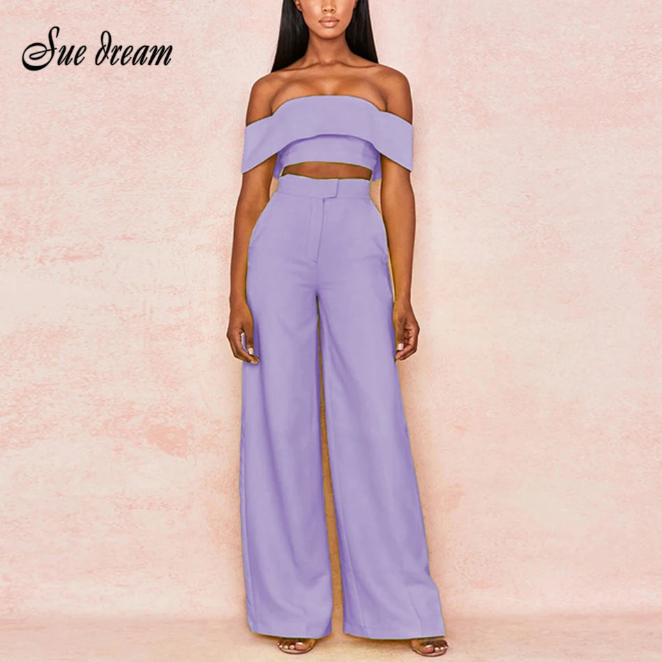 2019-new-fashion-fluorescent-green-strapless-jumpsuit-strapless-ladies-2-two-piece-Vestido-sexy-party-long