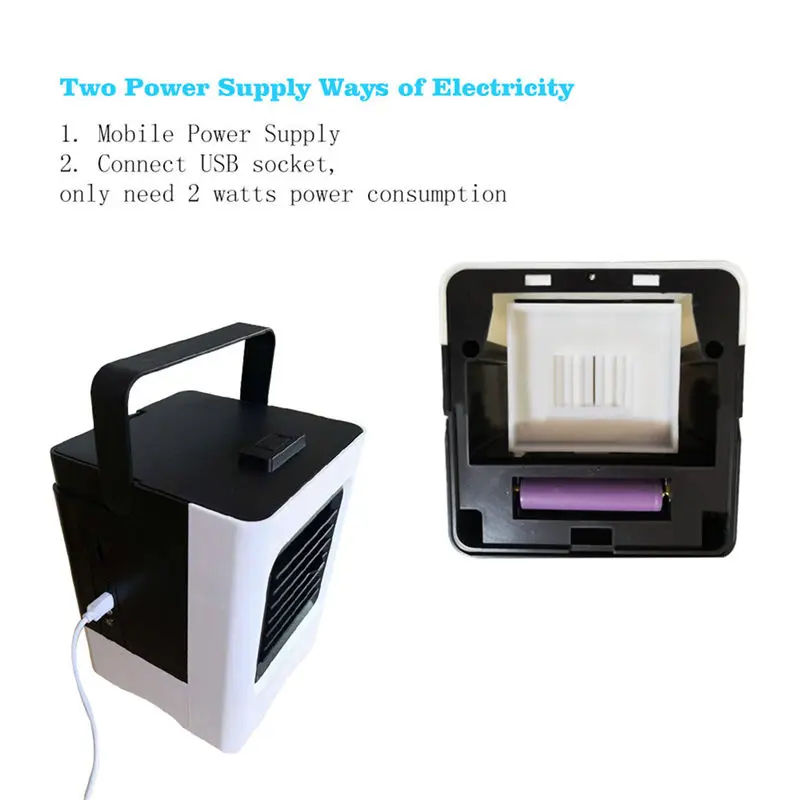 Usb зарядка кондиционер вентилятор мини-кулер портативный маленький Кондиционер время рабочего стола Кондиционер Вентилятор охлаждения#2A08