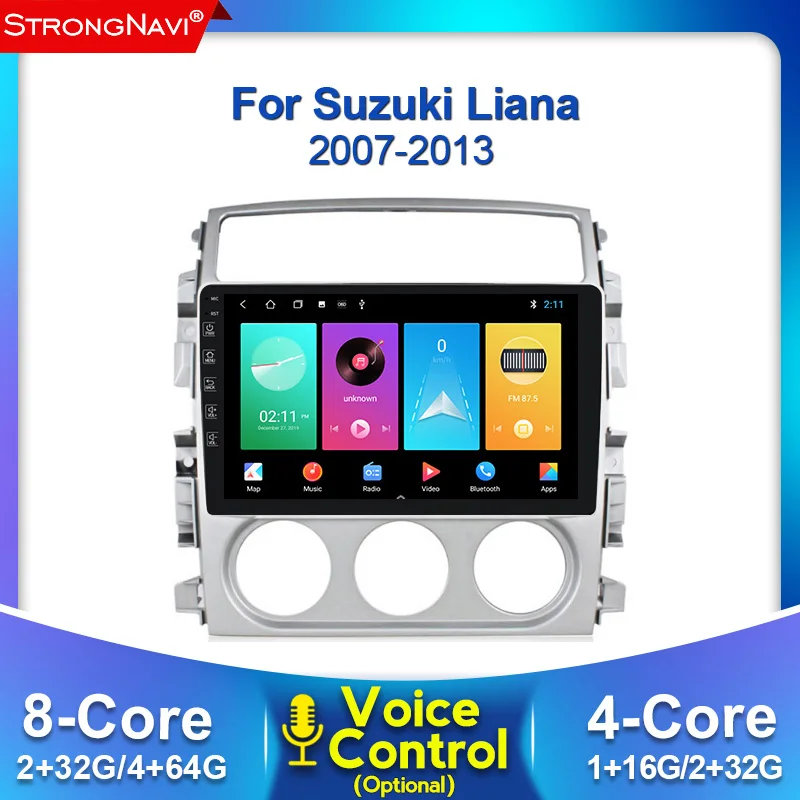 2.5D IPS Android Car Radio stereo for Suzuki LIANA 2007 -2013 multimedia system with WIFI gps navigation BT 4G lte DSP | Автомобили и