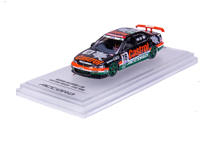 INNO64 HONDA ACCORD#16 MUGEN CASTROL JTCC 1996 гоночная литая модель автомобиля масштаб 1/64