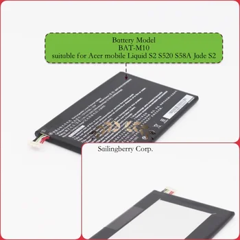 

Built-in battery suitable for Acer-mobile Liquid S2 S520 S58A Jade S2 with battery model BAT-M10