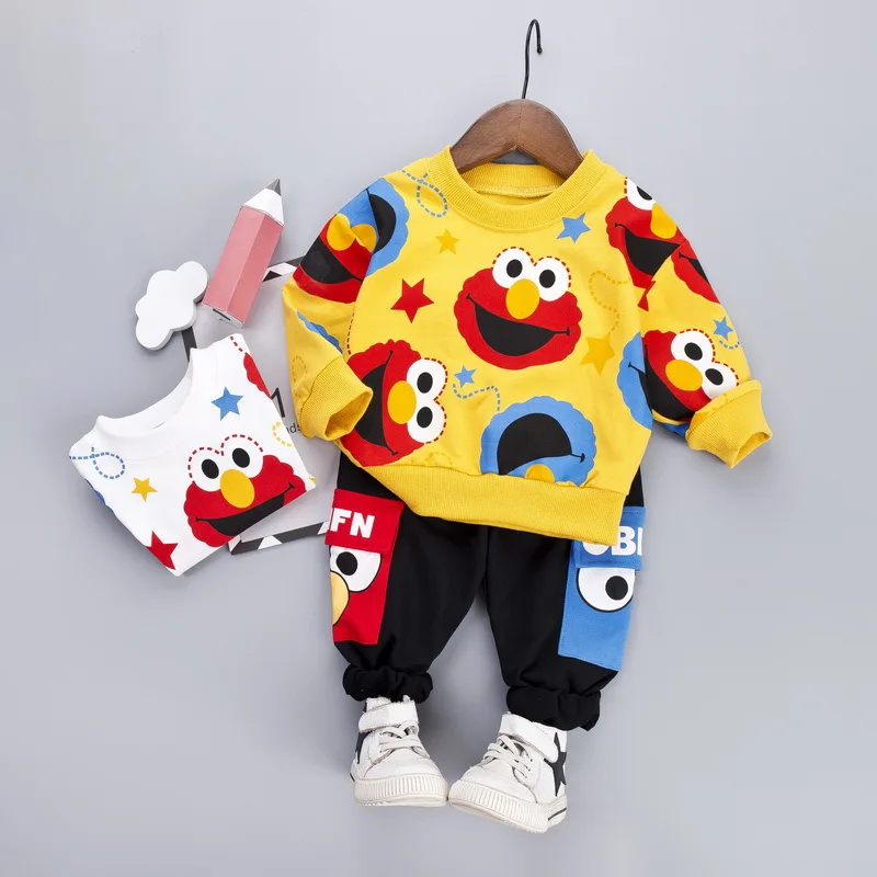 

Cartoon Boy Suit Cotton Suit Girl Suits Autumn Autumn Fashion