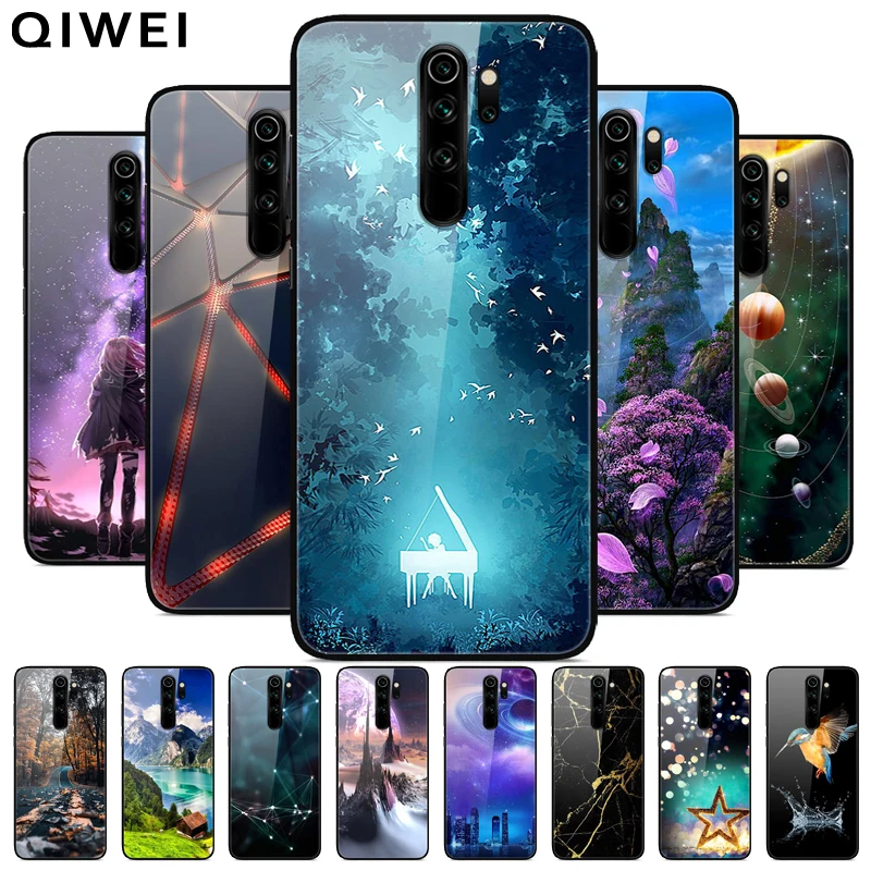 Redmi Note 8 Pro Case Glass Hard Back Cover For Xiaomi Redmi Note 9 Pro 8pro 8t Phone Cases Silicon Bumper Funda Redmi Note 9s Fitted Cases Aliexpress