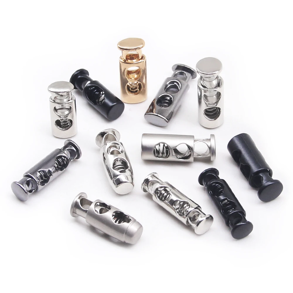 10 Pieces Vintage Alloy Silver Gunmetal Metal Stopper Handmade DIY Apparel Sewing Accessories Clamp Stopper Cord Lock Toggle