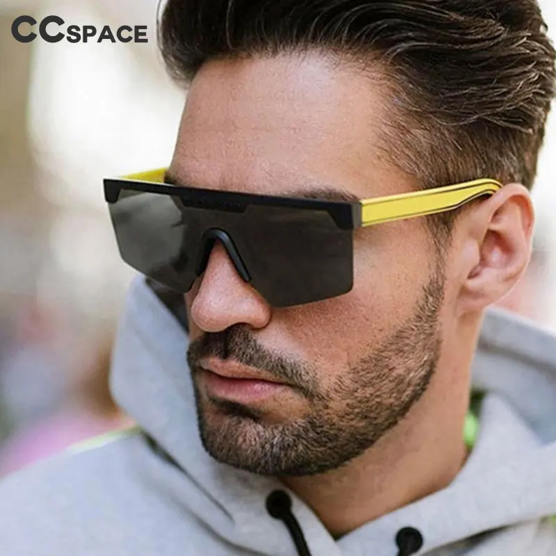 Очки солнцезащитные мужские/женские с квадратными линзами UV400 большие защитой от