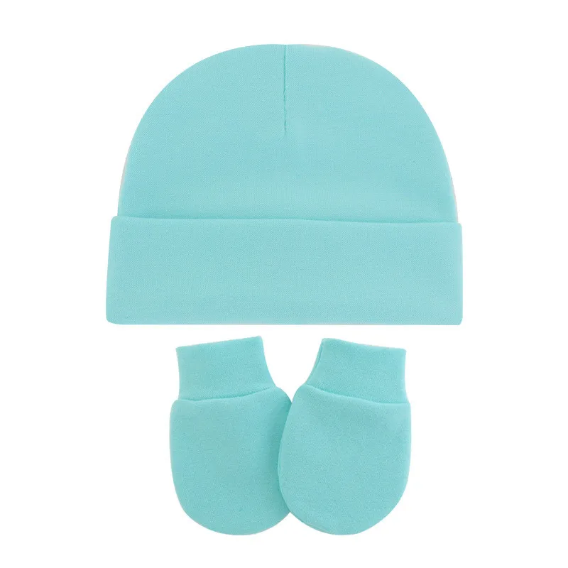 Personalisierte Neugeborenen Baby Hut & Handschuhe für 0-3M Baby Baumwolle Hüte Anti-Scratch Handschuhe Custom Name unisex Baby Hut und Handschuhe Set – Detail 6