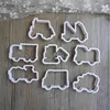 8Pcs/Set Cute Cartoon Cookie Cutter Tools 3D Plastic Car Shape Gingerbread Mold DIY Pastry Embossing Cookie Biscuit Baking Mold ► Photo 2/5