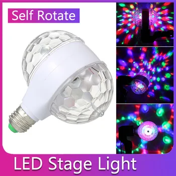 

E27 Colorful Spinning RGB LED Bulb Shine Light Party Lamp Disco For Children Kids Playing Lighting Atmosphere Ceiling Lamps