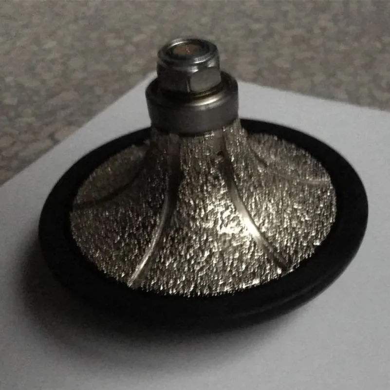 Diamond Hand Profiler B30 Vacuum Brazed Profile Wheel Plastic Cover Router Bit for Marble Stone Countertop M14 Thread Wet or Dry |