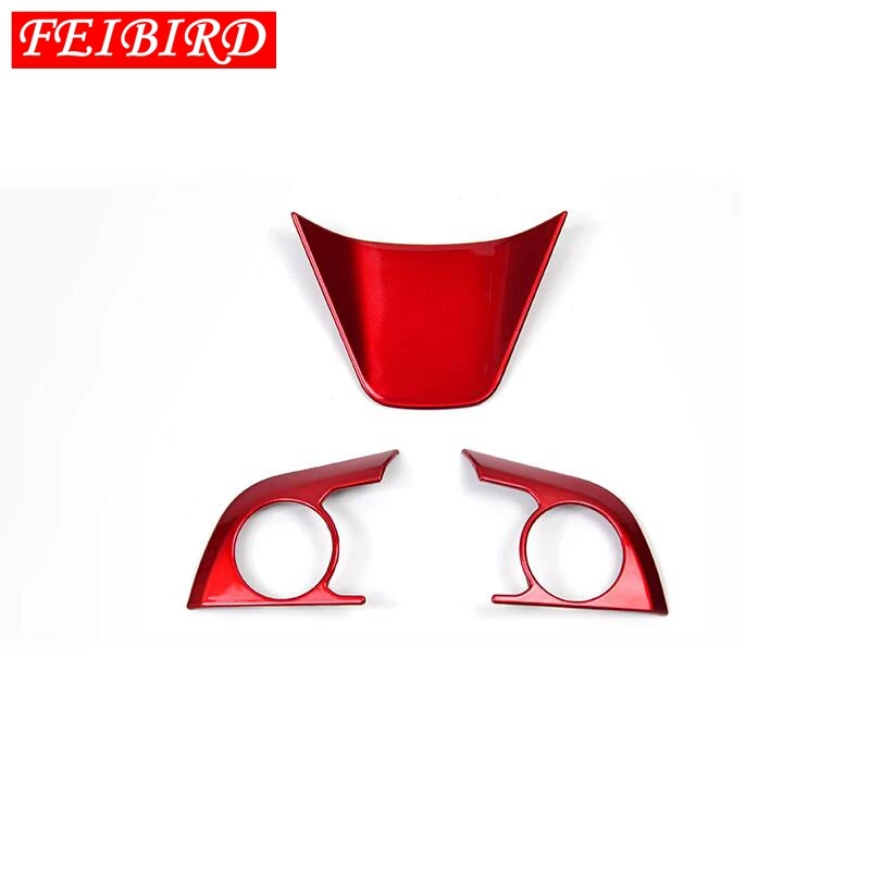 Auto Accessory Steering Wheel Decoration Cover Trim Fit For Toyota Camry 2018 2019 2020 Matte Silver / Carbon Fiber / Red Auto Accessory Steering Wheel Decoration Cover Trim Fit For Toyota Camry 2018 2019 2020 Matte Silver / Carbon Fiber / Red