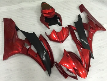 

Plastic Fairings for YZF R6 2006 YZF R6 Fairing Kits 07 for YAMAHA YZFR6 Full Body Kits 2006 - 2007 Black Red