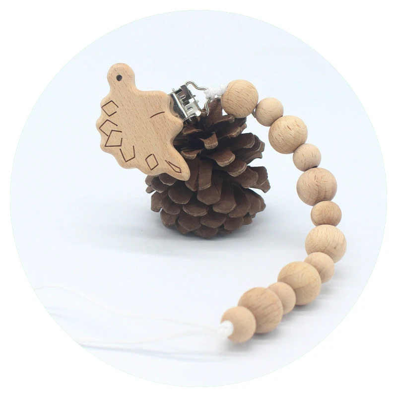 Baby toy 3 DIY Детские Прорезыватели для зубов пищевого качества из бука в форме животного, цепочка для соски, деревянные зажимы, держатель для цепи, силиконовая соска для кормления, Прорезыватель для зубов, игрушки - Цвет: Baby toy 3