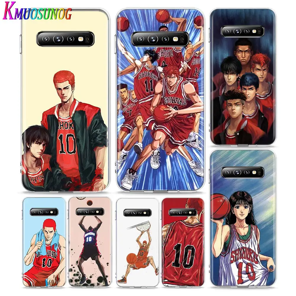 Прозрачный чехол для телефона Slam Dunk anime Samsung Galaxy Note 10 9 8 S10 5G S9 S8 Plus S7 S6 Edge|Бамперы| |