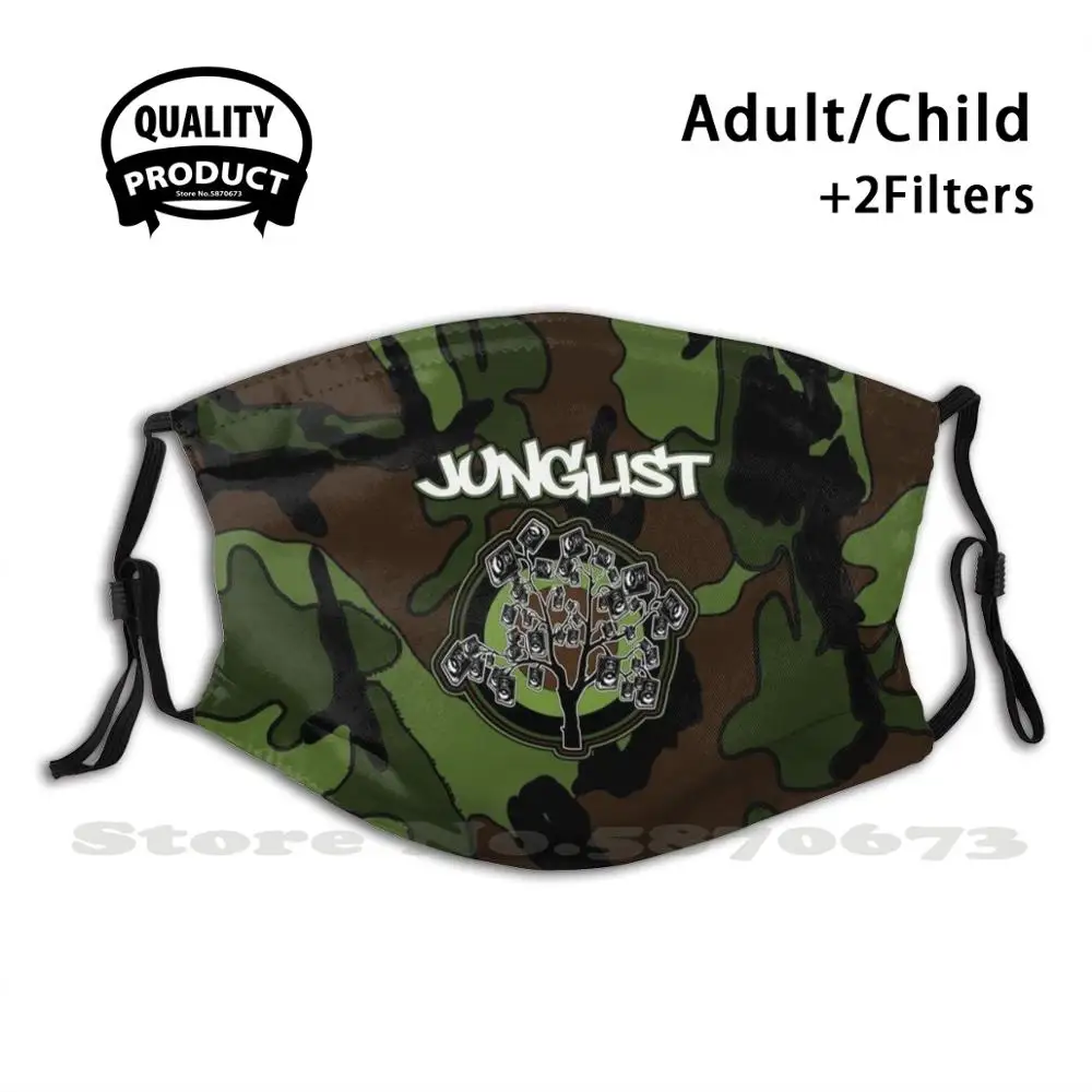 

Junglist-Boomtree-Camo Anti Dust Filter Men Women Kids Girl Boy Teens Mouth Masks Jungle Junglist Drum Ss Dnb Drum And Bass