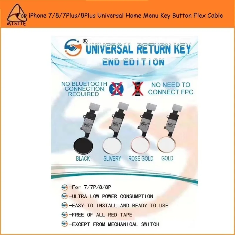 1PC End Edition Universal Home Button Flex For i Phone 7 8 Plus/7P/8P/7G/8G Home Menu Key Return Button Flex with Back Function 1PC End Edition Universal Home Button Flex For i Phone 7 8 Plus/7P/8P/7G/8G Home Menu Key Return Button Flex with Back Function