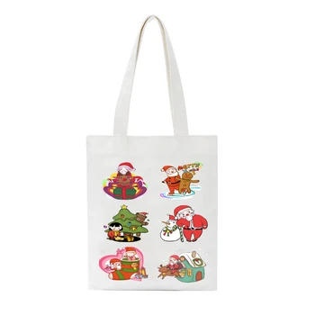 

Folding Lightweight Shopping Tote Reusable Foldable Shoulder Bag Heavy Duty Washable